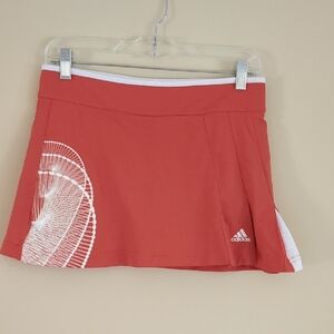 Small Adidas Climacool Skort Tennis Golf Orange Red Pickleball Athletic